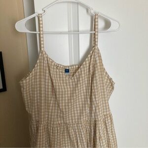Old Navy XXL Gingham Midi Dress with Pockets